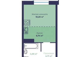 Продаю 1-комнатную квартиру, 27.4 м2, Ярославль, Фрунзенский район