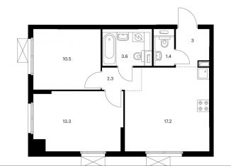 Продается 2-комнатная квартира, 51.3 м2, Москва, СВАО