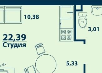 Продаю однокомнатную квартиру, 22.4 м2, Уфа, Ленинский район