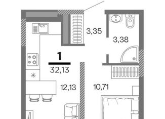 Продам однокомнатную квартиру, 30.9 м2, Рязань, ЖК Метропарк