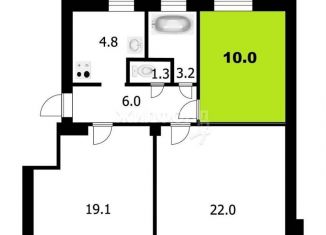 Продажа комнаты, 10 м2, Новосибирск, Октябрьская улица, 79