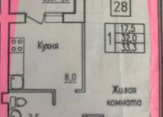 Продается 1-комнатная квартира, 35 м2, поселок городского типа Стройкерамика, улица Веры Ершовой, 14