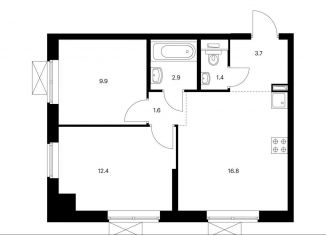 Продается 2-комнатная квартира, 48.7 м2, Москва, метро Бибирево