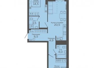 Продаю 2-комнатную квартиру, 67.5 м2, Екатеринбург, улица 8 Марта, 204Г, Чкаловский район