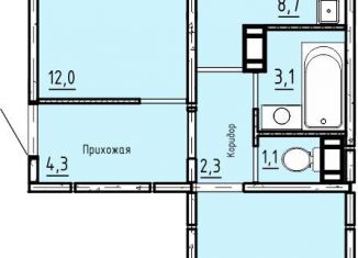 2-ком. квартира на продажу, 51.2 м2, Курганская область, 7-й микрорайон, 11