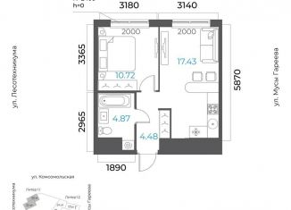 Продается 2-ком. квартира, 37.5 м2, Республика Башкортостан