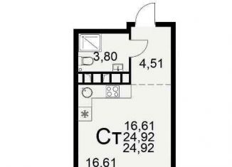 Продажа 2-ком. квартиры, 57.1 м2, Рязань