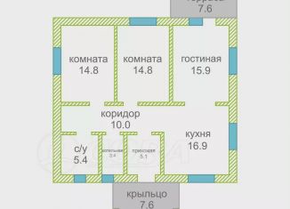 Продаю коттедж, 92 м2, деревня Ушакова, Весенняя улица, 29