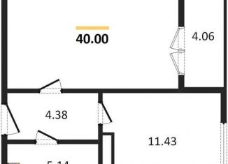 Продается 1-ком. квартира, 40 м2, Воронеж, улица Артамонова, 34Ж, ЖК Волна-1