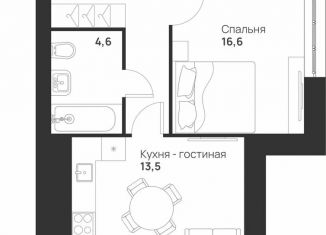 Продаю 1-ком. квартиру, 49.7 м2, Тула, улица Героев России, 6