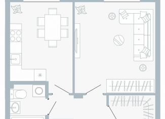 Продажа однокомнатной квартиры, 40.8 м2, Пермь, Рионская улица, 4А