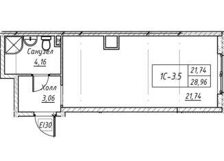 Продаю квартиру студию, 29 м2, Санкт-Петербург