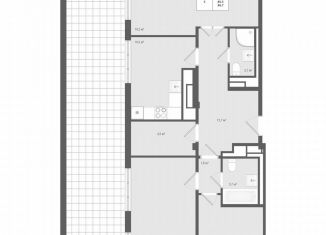 Продажа 3-ком. квартиры, 96.7 м2, деревня Яковлево, Лесная улица, 111к4