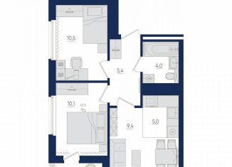 3-ком. квартира на продажу, 45.4 м2, Республика Башкортостан