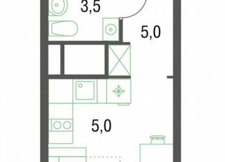 Продается квартира студия, 21 м2, Котельники
