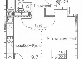 Продам 1-ком. квартиру, 37.5 м2, Владивосток