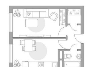 Продам 1-ком. квартиру, 35.8 м2, деревня Глухово, Романовская улица, 19