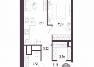 Продается 1-комнатная квартира, 40 м2, Тула, Пряничная улица, 8
