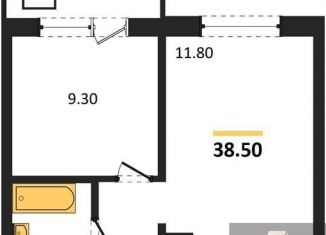 Продам однокомнатную квартиру, 38.5 м2, Обь