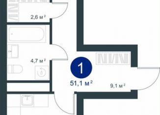 2-комнатная квартира на продажу, 58.4 м2, Воронеж