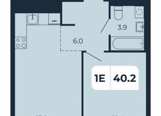 Продаю однокомнатную квартиру, 40.2 м2, поселок Верхнетемерницкий, Орбитальная улица, 16К