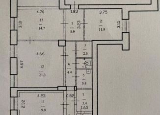 Продам помещение свободного назначения, 93.6 м2, Череповец, улица Металлургов, 2