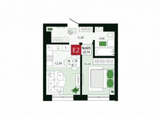 Продажа 1-комнатной квартиры, 32.7 м2, Тула