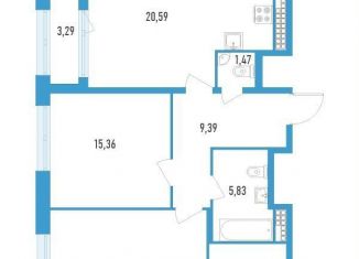 Продаю 2-комнатную квартиру, 78.7 м2, Санкт-Петербург, улица Типанова, 22, улица Типанова