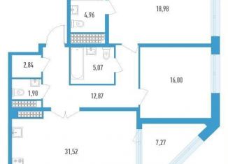 Продам 2-комнатную квартиру, 101.4 м2, Санкт-Петербург, улица Типанова, 22, улица Типанова