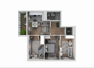 Продается трехкомнатная квартира, 66.4 м2, Миасс