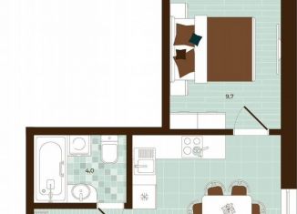 2-комнатная квартира на продажу, 40.2 м2, Тула