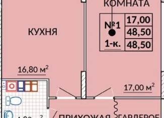 Продажа однокомнатной квартиры, 48.2 м2, Судак