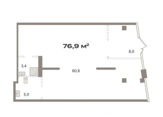Продается помещение свободного назначения, 76.9 м2, Москва, жилой комплекс Квартал Герцена, к2, район Бирюлёво Восточное