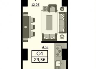 Продаю квартиру студию, 29.3 м2, Ростов-на-Дону, улица 23-я Линия, 54с5, ЖК Город у Реки