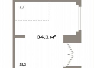 Продаю помещение свободного назначения, 34.1 м2, деревня Сапроново, Калиновая улица, 3