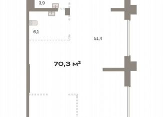 Продажа помещения свободного назначения, 70.3 м2, Москва, жилой комплекс Квартал Герцена, к1, район Бирюлёво Восточное