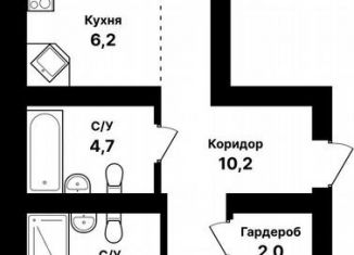 Продаю квартиру студию, 74.9 м2, Уфа, ЖК Цветы Башкирии, улица Даяна Мурзина, 5/1