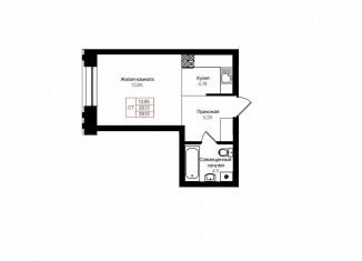 Продажа 1-ком. квартиры, 28.1 м2, Казань