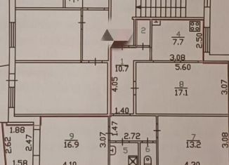 Трехкомнатная квартира на продажу, 71 м2, Орёл, набережная Дубровинского, Железнодорожный район