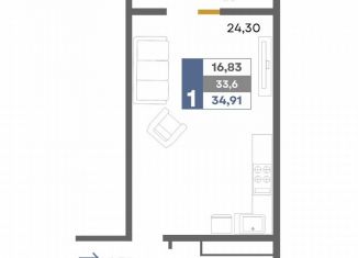 Продажа квартиры студии, 34.9 м2, Крым