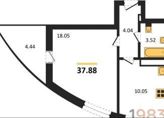 Продам 1-комнатную квартиру, 37.9 м2, село Новая Усмань, Полевая улица, 47А