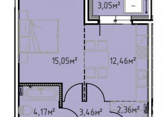 Продается 1-комнатная квартира, 40.6 м2, Иркутск, улица Сибирских Партизан, 1А/1