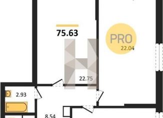 Продажа 2-ком. квартиры, 75.6 м2, Воронеж, Московский проспект, 132
