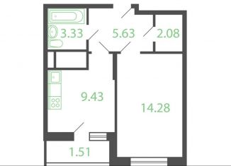 Продается 1-ком. квартира, 37.7 м2, Котельники, микрорайон Новые Котельники, 10