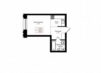 Продается 1-ком. квартира, 28.1 м2, Казань