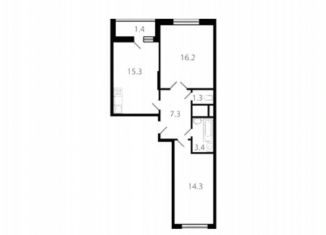Продам двухкомнатную квартиру, 59.2 м2, Котельники, микрорайон Новые Котельники, 8