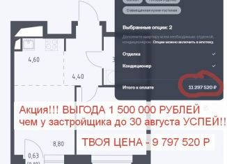 Продается 2-комнатная квартира, 31.6 м2, Мытищи, ЖК Долина Яузы, 2
