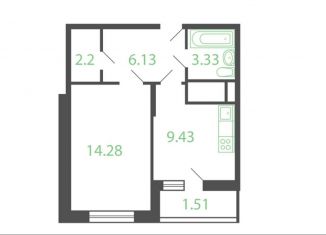 Продаю однокомнатную квартиру, 35.5 м2, Котельники, микрорайон Новые Котельники, 8