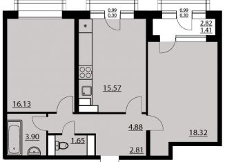 Продаю 2-комнатную квартиру, 66.1 м2, Воронеж, улица Ворошилова, 1