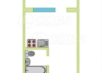 Продается квартира студия, 19.2 м2, Тюмень, улица Мелиораторов, 5